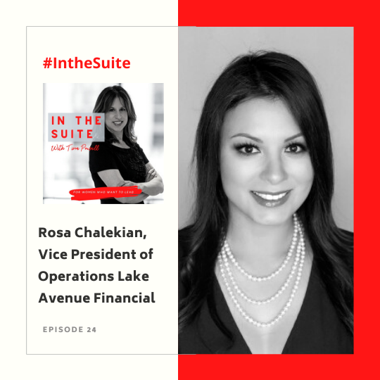 Read more about the article In The Suite Podcast Episode 24: Blogging About Food, Fashion, and Wine and Co-Starring on YouTube with Rosa Chalekian, Vice President of Operations Lake Avenue Financial